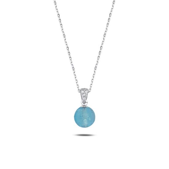 Wholesale Blue Ball Necklace