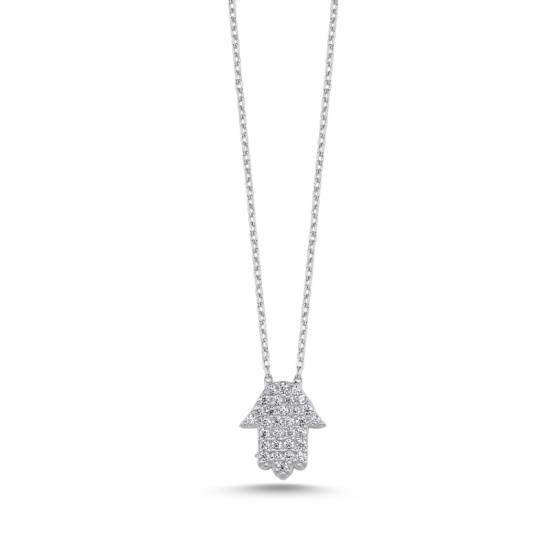 Wholesale Hamsa / Fatima’s Hand CZ Necklace