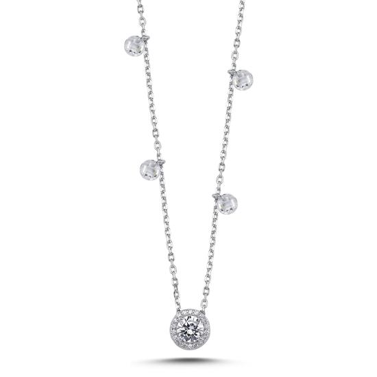 Wholesale Halo Solitaire & CZ Necklace