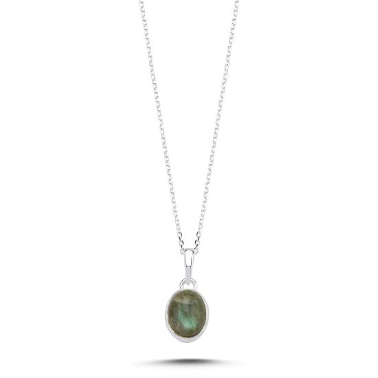 Wholesale Labradorite & Oval Natural Stone Necklace