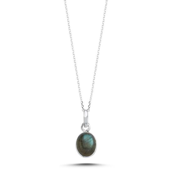 Wholesale Labradorite & Oval Natural Stone Necklace