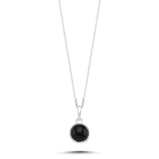 Wholesale Onyx & Round Natural Stone Necklace