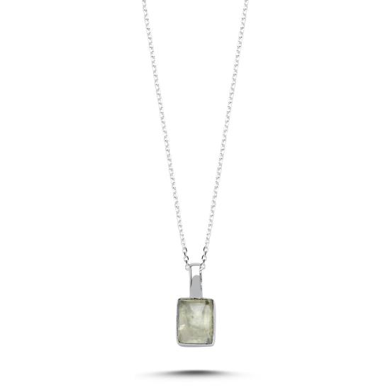 Wholesale Moonstone & Rectangle Natural Stone Necklace