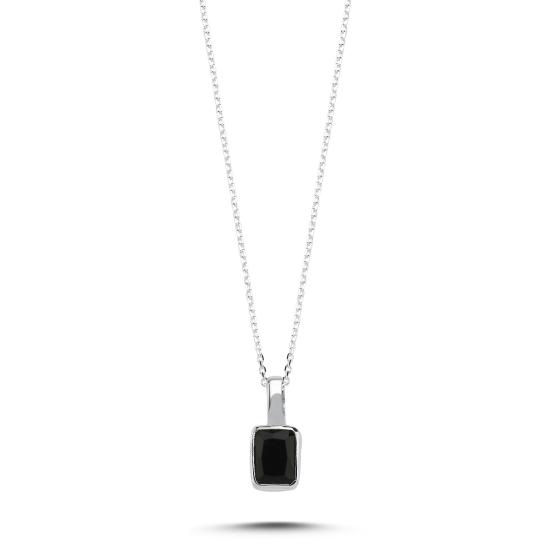 Wholesale Onyx & Rectangle Natural Stone Necklace