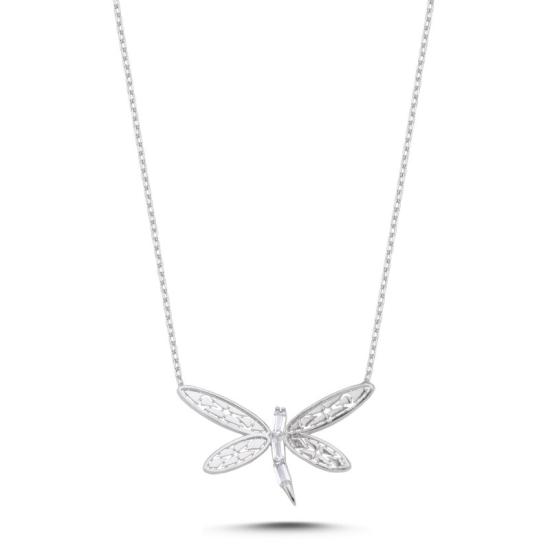 Wholesale Dragonfly Baguette CZ Necklace