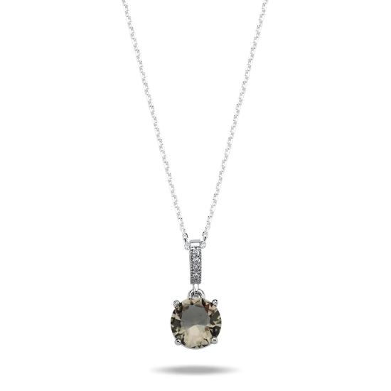 Wholesale 8mm Zultanite Round & Solitaire CZ Necklace