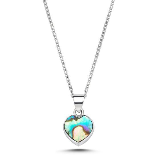 Wholesale Heart Abalone Necklace