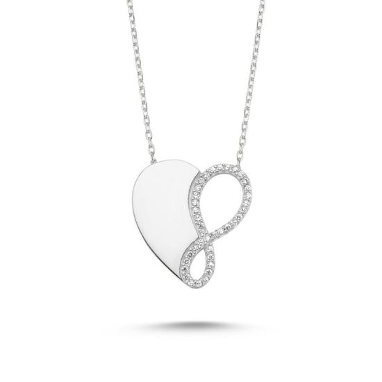 Wholesale Infinity & Heart CZ Necklace