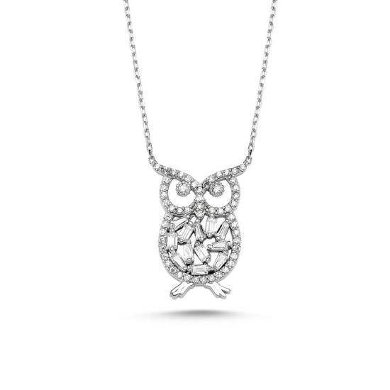 Wholesale Owl CZ Necklace