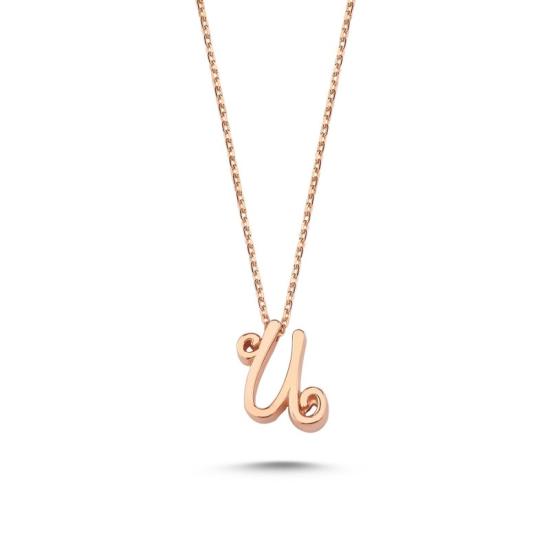 Wholesale -U- Initial Necklace