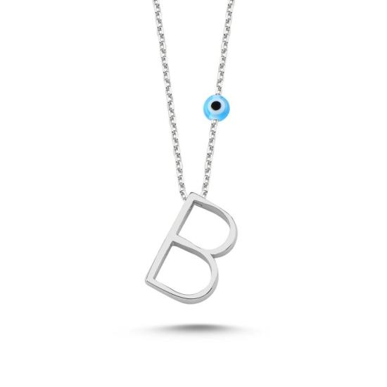 Wholesale -B- Initial Necklace