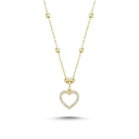 Wholesale Heart Dorica & CZ Necklace