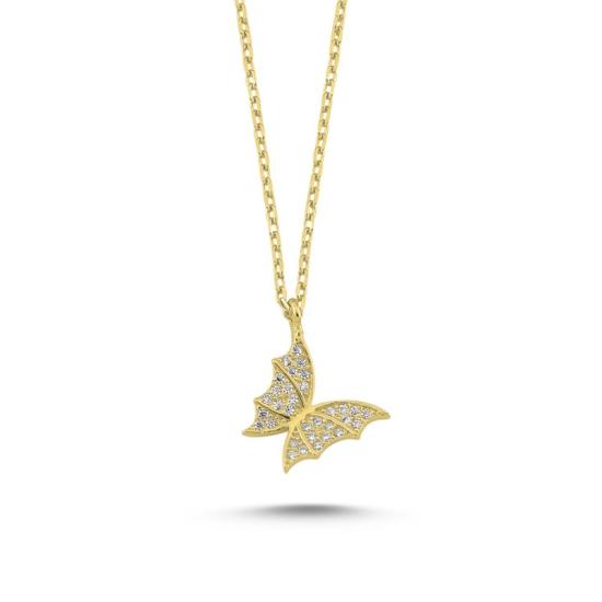 Wholesale CZ Butterfly Necklace