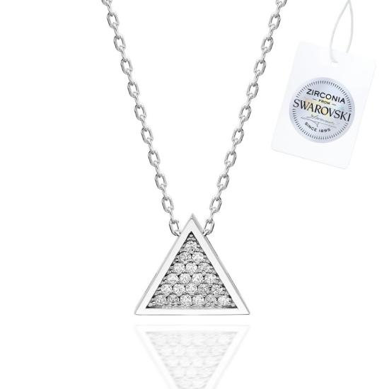 Wholesale Swarovski Zirconia Triangle Necklace