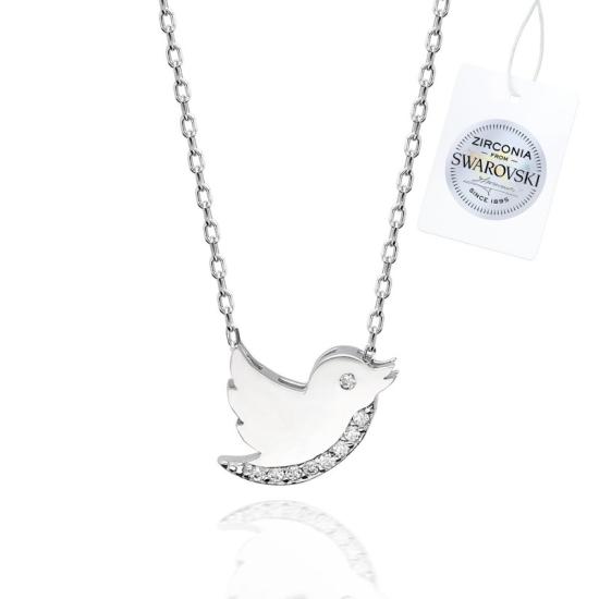 Wholesale Swarovski Zirconia Bird Necklace