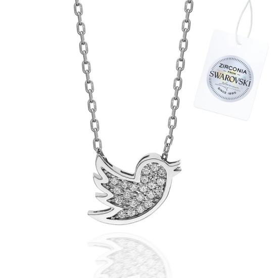 Wholesale Swarovski Zirconia Bird Necklace