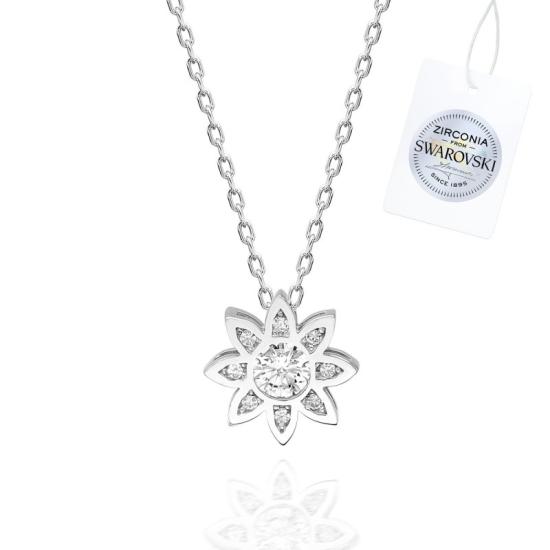 Wholesale Swarovski Zirconia Flower Necklace