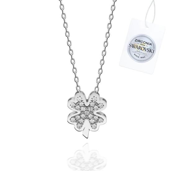 Wholesale Swarovski Zirconia Clover Necklace