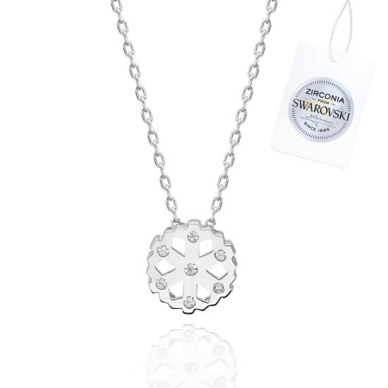 Wholesale Swarovski Zirconia Snowflake Necklace