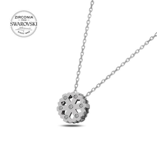 Wholesale Swarovski Zirconia Snowflake Necklace