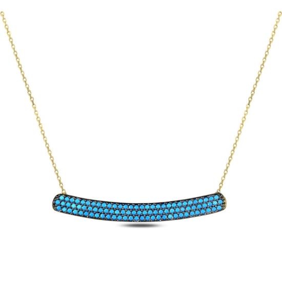 Wholesale CZ Nano Turquoise Necklace