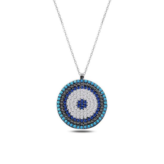 Wholesale CZ Evil Eye Necklace