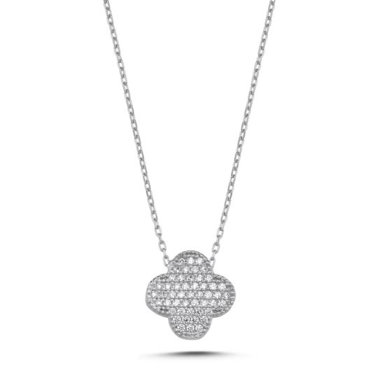 Wholesale CZ Quatrefoil Necklace