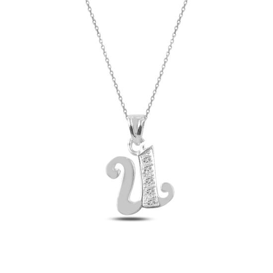 Wholesale -U- Initial Necklace