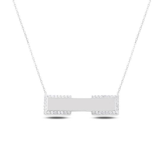 Wholesale CZ Name Tag Necklace