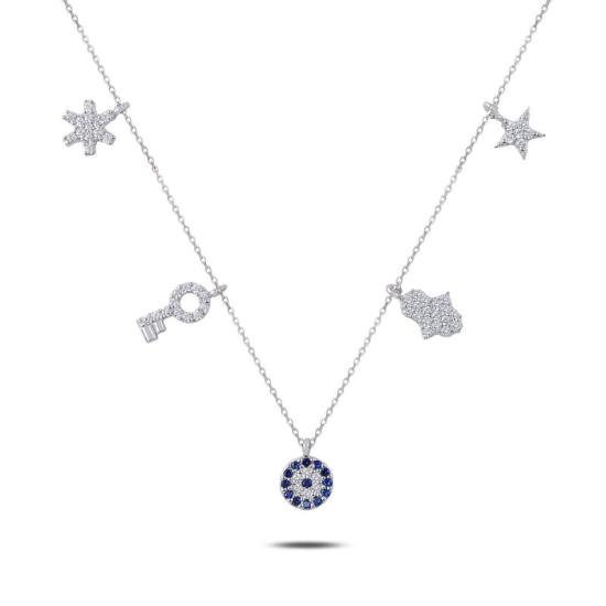 Wholesale CZ Dangle Charm Necklace