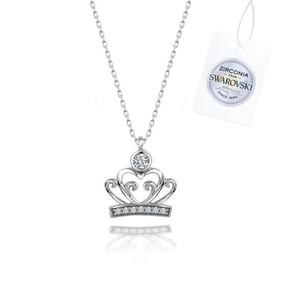 Wholesale Swarovski Zirconia Crown Necklace