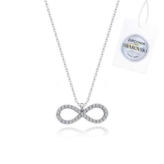 Wholesale Swarovski Zirconia Infinity Necklace