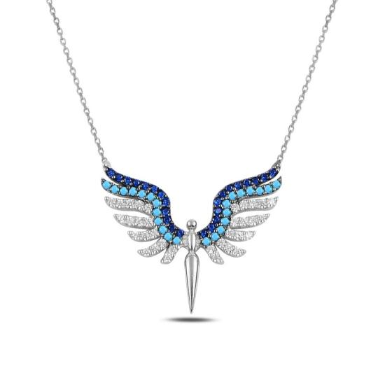 Wholesale Colorful CZ Angel Necklace