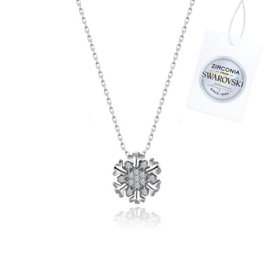 Wholesale Swarovski Zirconia Snowflake Necklace