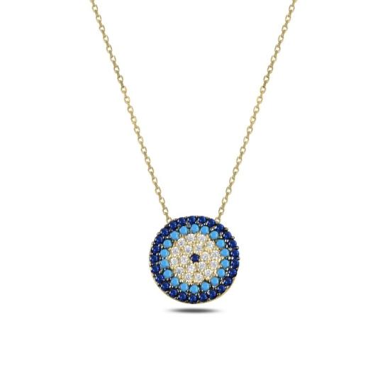 Wholesale CZ Evil Eye Necklace