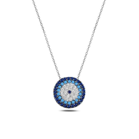 Wholesale CZ Evil Eye Necklace