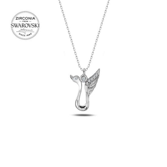 Wholesale Swarovski Zirconia Swan Necklace