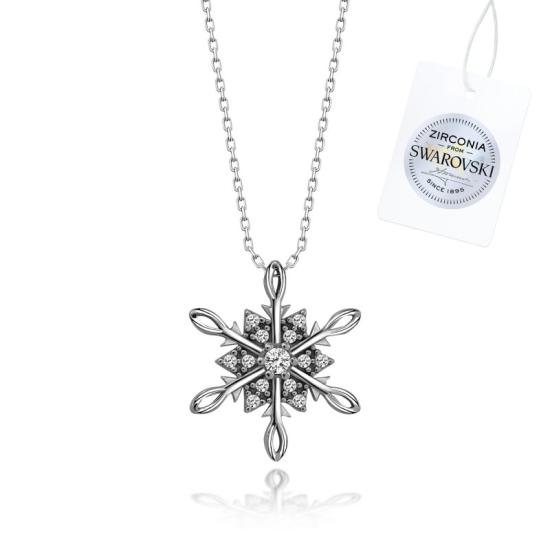 Wholesale Swarovski Zirconia Snowflake Necklace