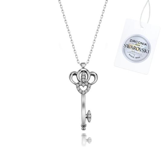 Wholesale Swarovski Zirconia Key Necklace