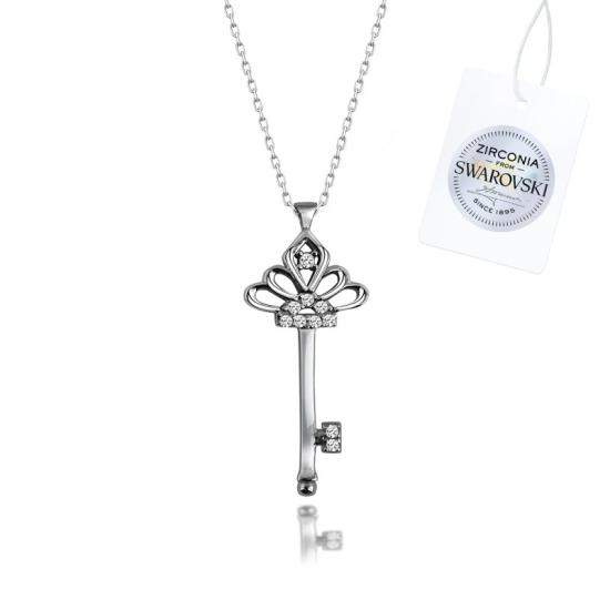 Wholesale Swarovski Zirconia Key Necklace