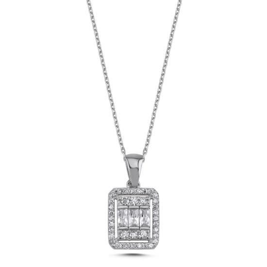 Wholesale Baguette CZ Necklace