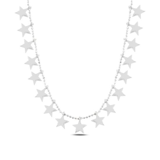 Wholesale Camber Stars Dangle Charm Necklace