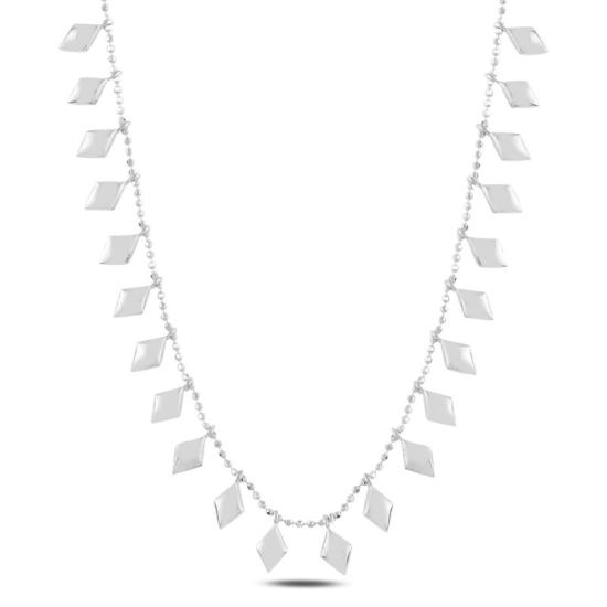 Wholesale Camber Diamond Shape Dangle Charm Necklace