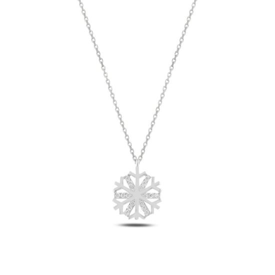 Wholesale Snowflake CZ Necklace