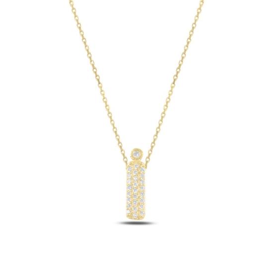 Wholesale -İ- Initial CZ Necklace