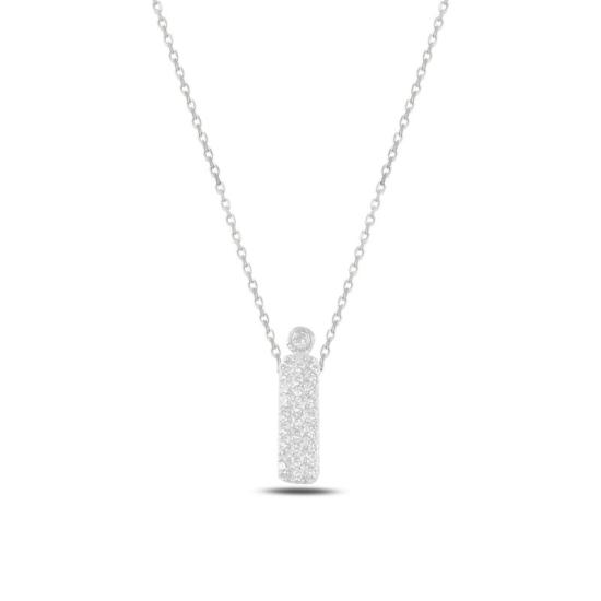 Wholesale -İ- Initial CZ Necklace