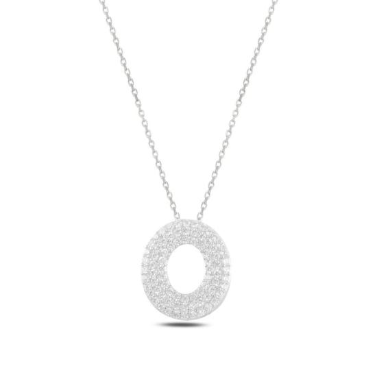 Wholesale -O- Initial CZ Necklace