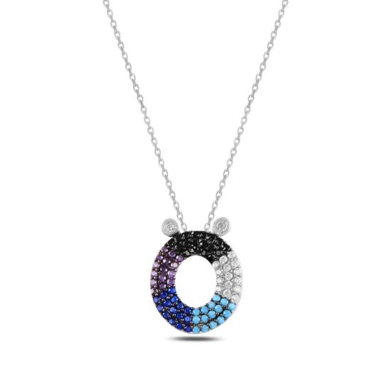 Wholesale -Ö- Initial Multi Color CZ Necklace