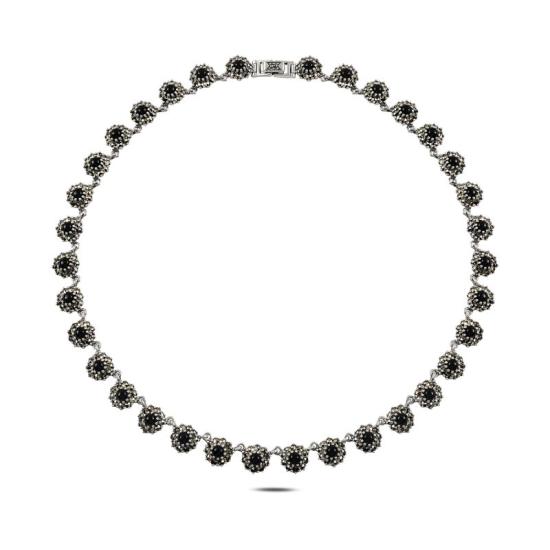 Wholesale Marcasite & Onyx Necklace