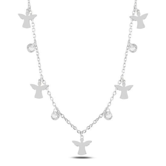 Wholesale Dangle Fairy & CZ Charm Necklace